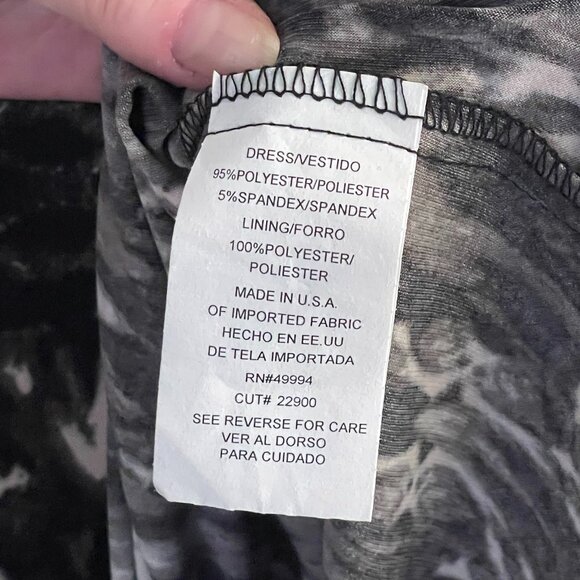 R&M Richards Abstract Fringe Boho Dress Size 8 Made in USA NWT - Picture 6 of 7